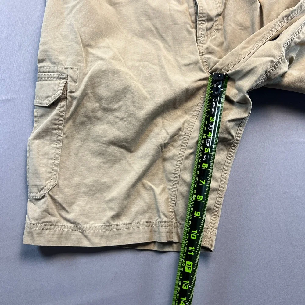The North Face Cargo Shorts Mens 38 Beige Mid Rise Utility Pocket Hiking Outdoor